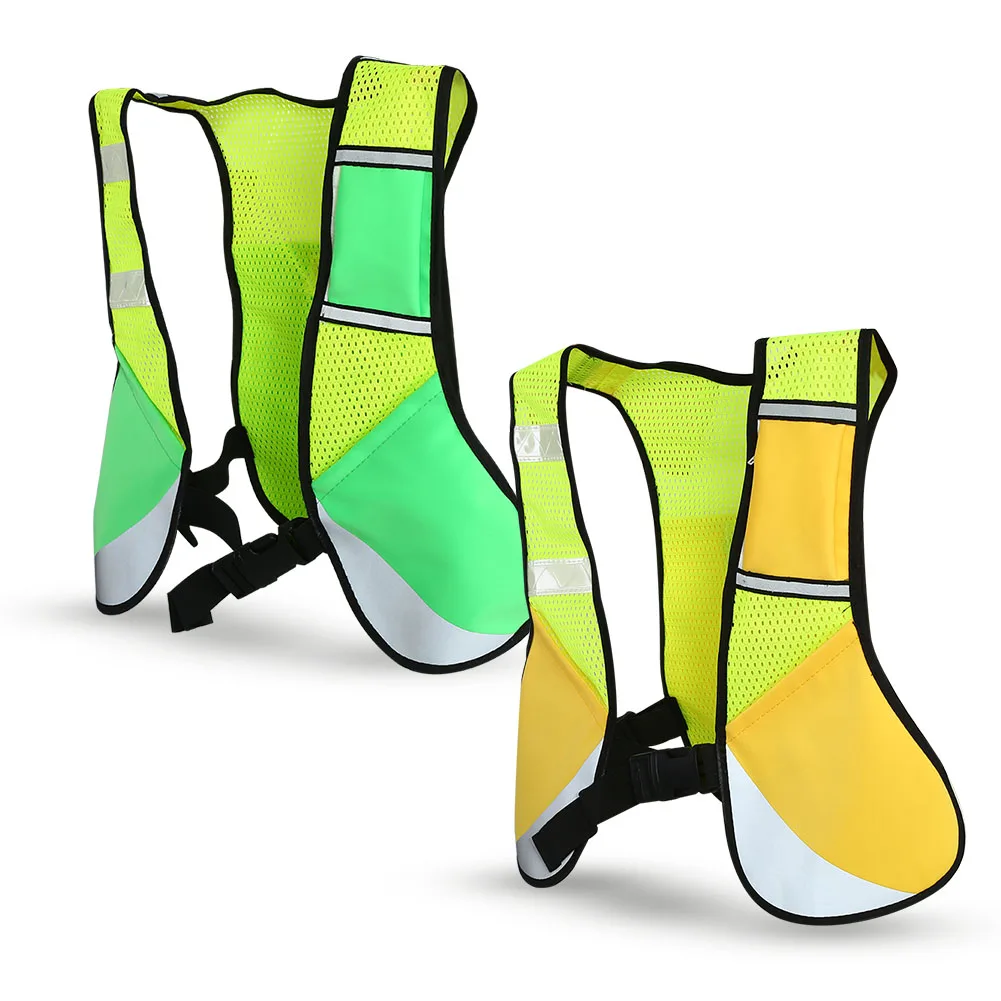 

Ночной светоотражающий жилет, 2 цвета, многофункциональный светоотражающий жилет для ночного спорта, велоспорта, бега, походная куртка, многофункциональный жилет