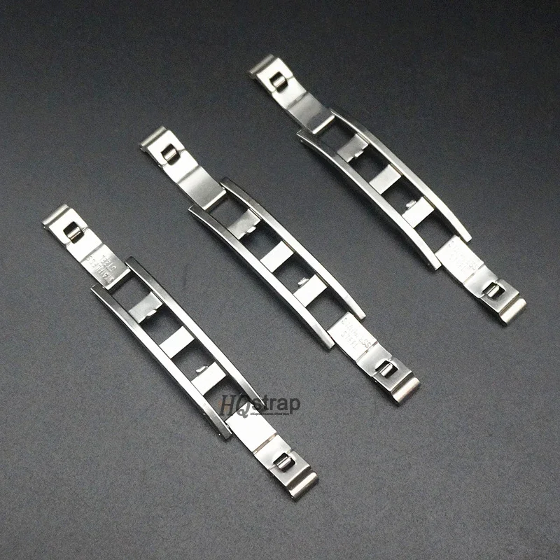 Stainless steel folding buckle steel strap Clasp 4mm 5mm 6mm Watch Accessories Double Pull Folding Butterfly Button