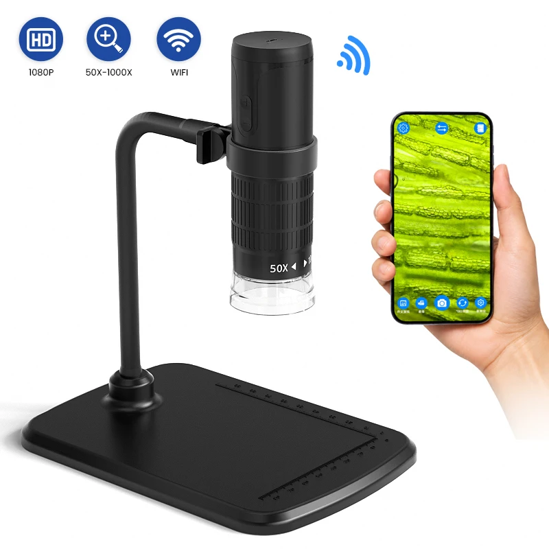 1080P HD Camera Microscop LED Digital Magnifier For Android/iOS Portable Magnifying Glass For Electronics Repair Check Jewelry
