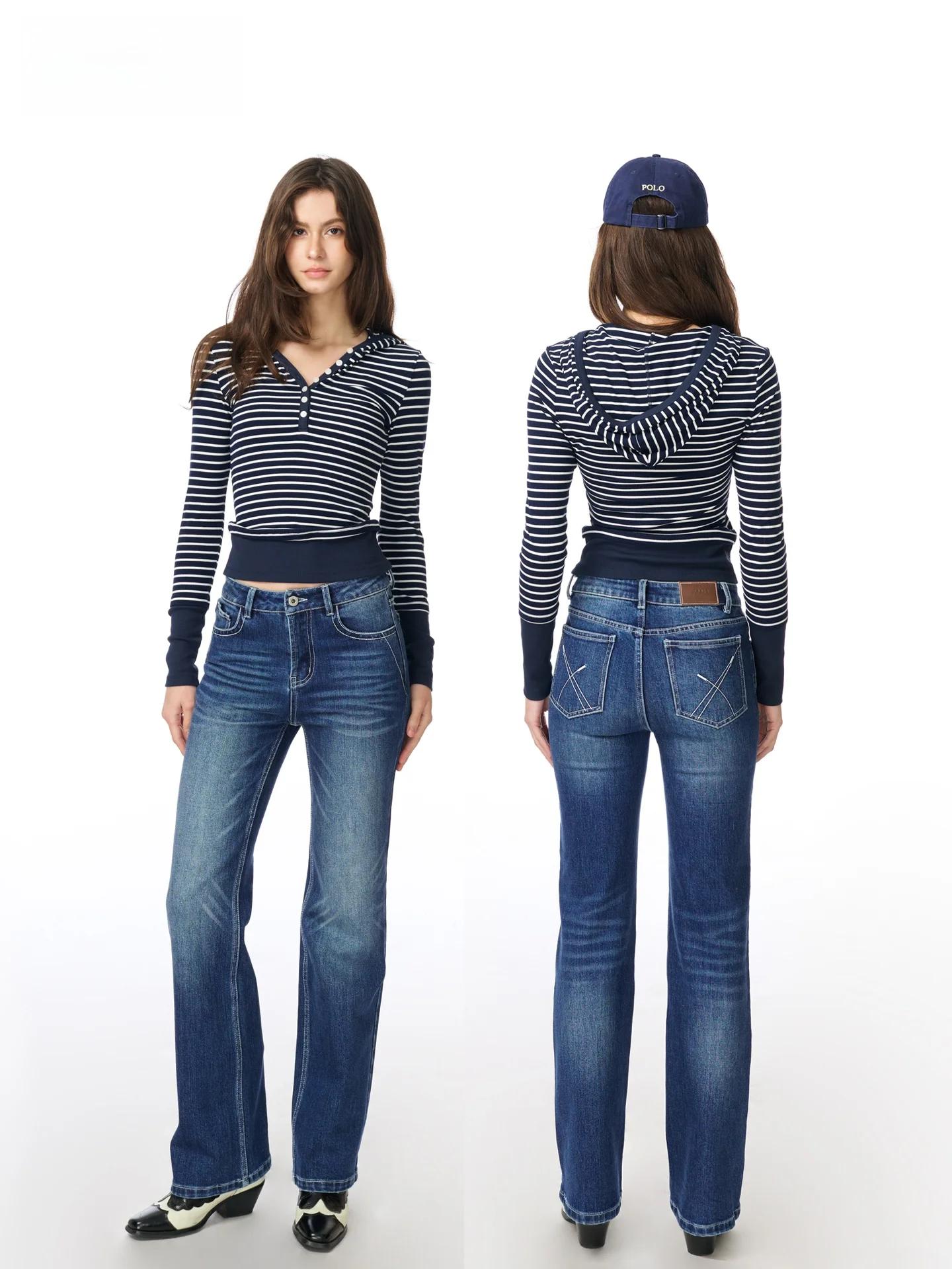 

Женские джинсы-стрейт Yuuue с эффектом похудения, узкие, ретро, длинные брюки, уличный стиль, весна 2026, новинка