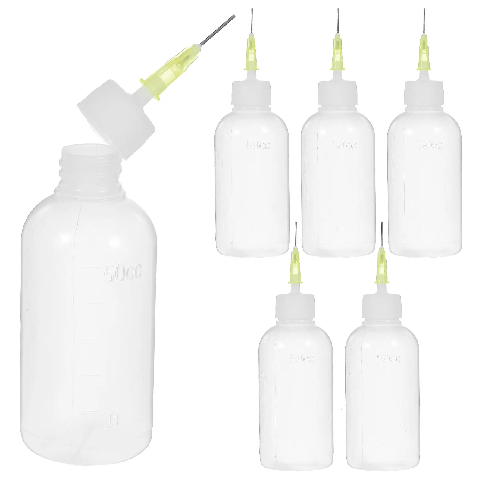 

Dispensing Bottle Reusable Bottles with Lids Alcohol Plastic Precision Tip Glue
