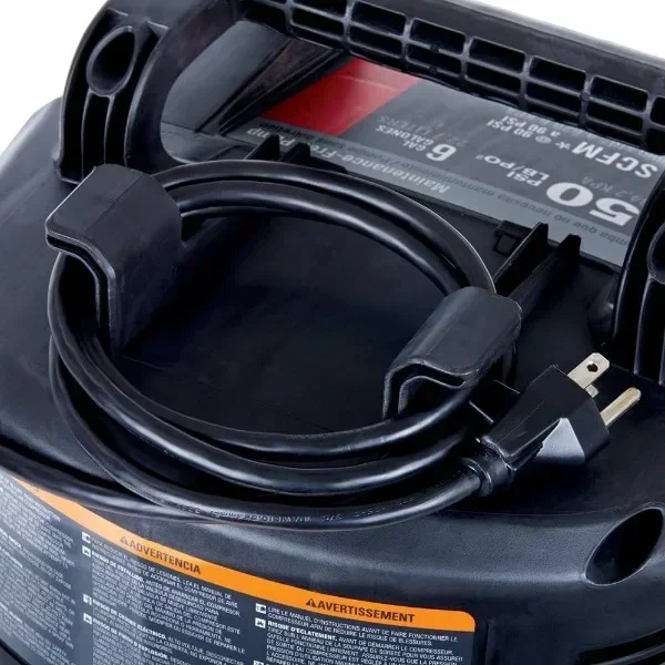 CABLE Air Compressor, 6-Gallon, Pancake, Oil-Free (C2002)