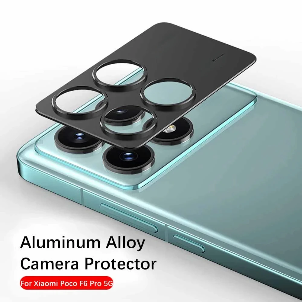 F6 Pro Aluminum Alloy Lens Protectors Metal Camera Ring For Xiaomi Pocof6 Poco F6pro 5G Protection Film Cover