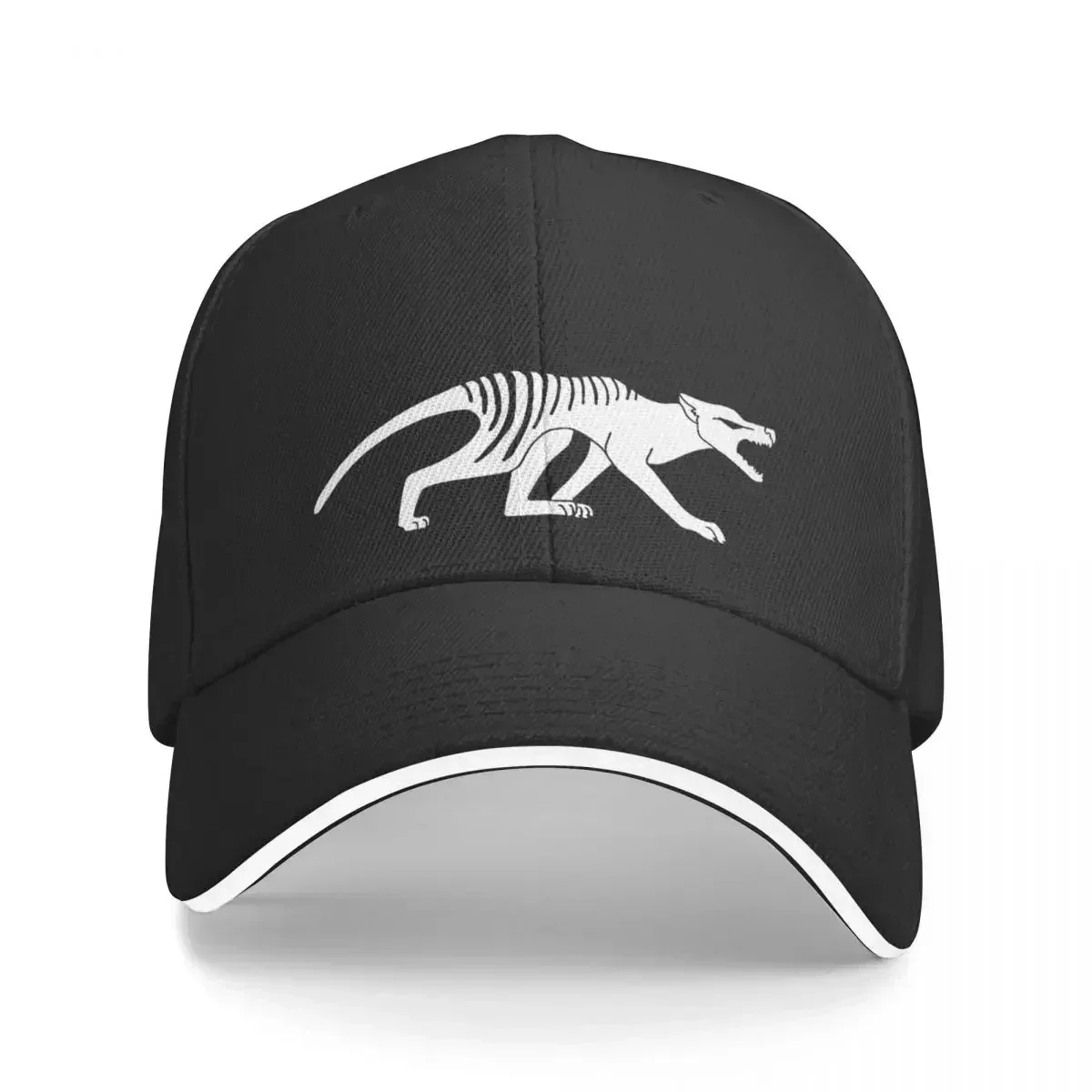 New Thylacine silhouette 1 (white) Baseball Cap Golf Wear fashionable foam party hats Mens Hats Women's