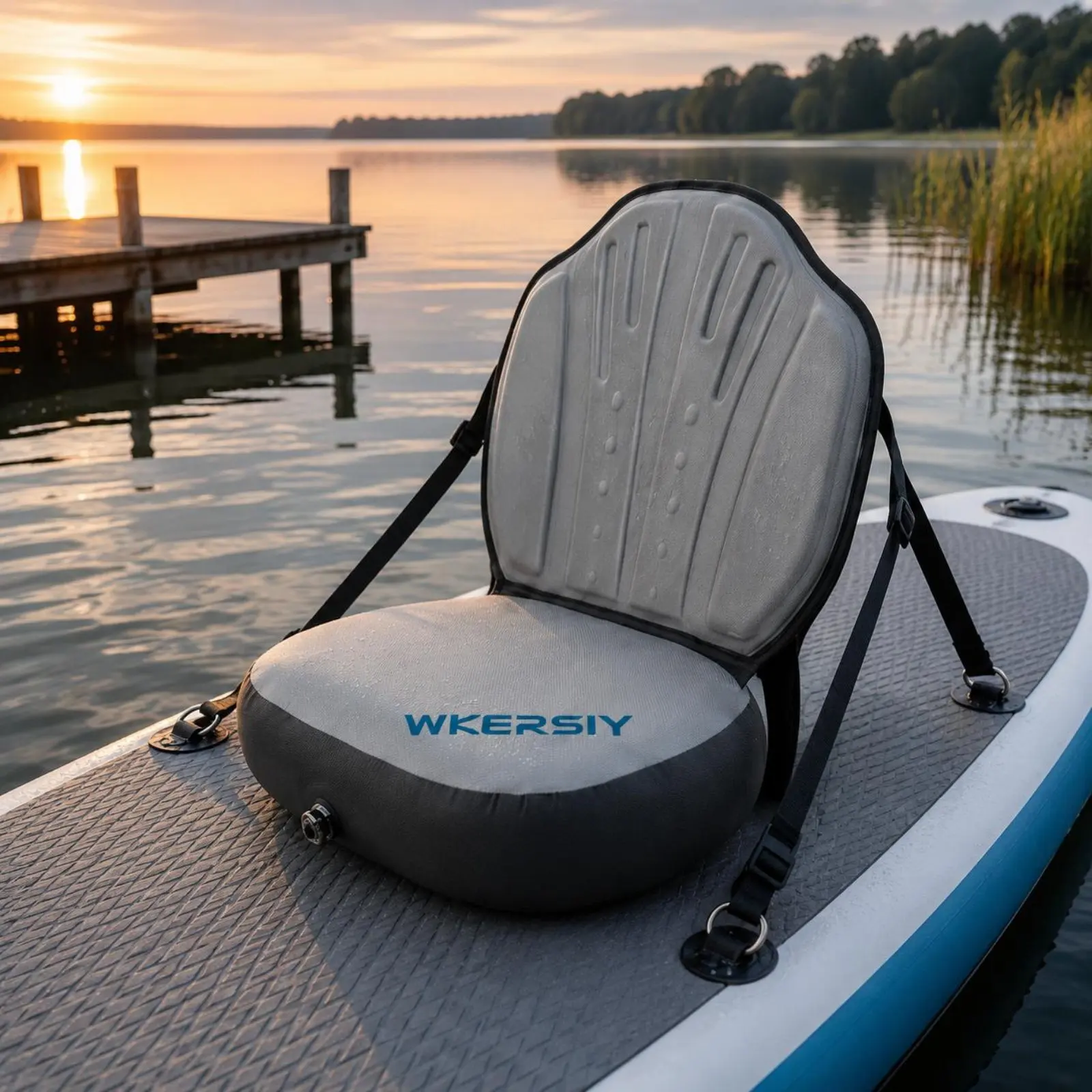 Siège de SUP gonflable avec sangles réglables, chaise portable pour planche à pagaie, ajustement universel pour les pagaieurs