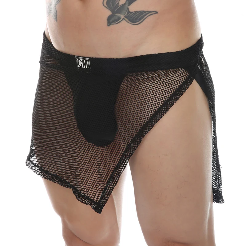 Men Athletic Jockstrap Mesh Boxer Shorts Fitness Training Jock Strap Backless Thong Sports Boxers Breathable Short Pants