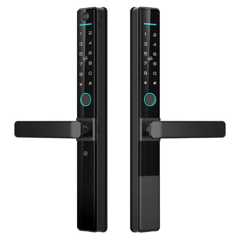 

Fingerprint lock, aluminum alloy door, outdoor fence door, one grip open, graffiti pass, mobile phone remote intelligence