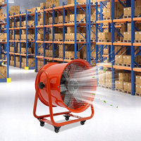 1100W 15000m³/h Exhaust Fan Industrial Ventilation Fan Construction Fan Axial Fan Portable Extractor Blower for Warehouse Home