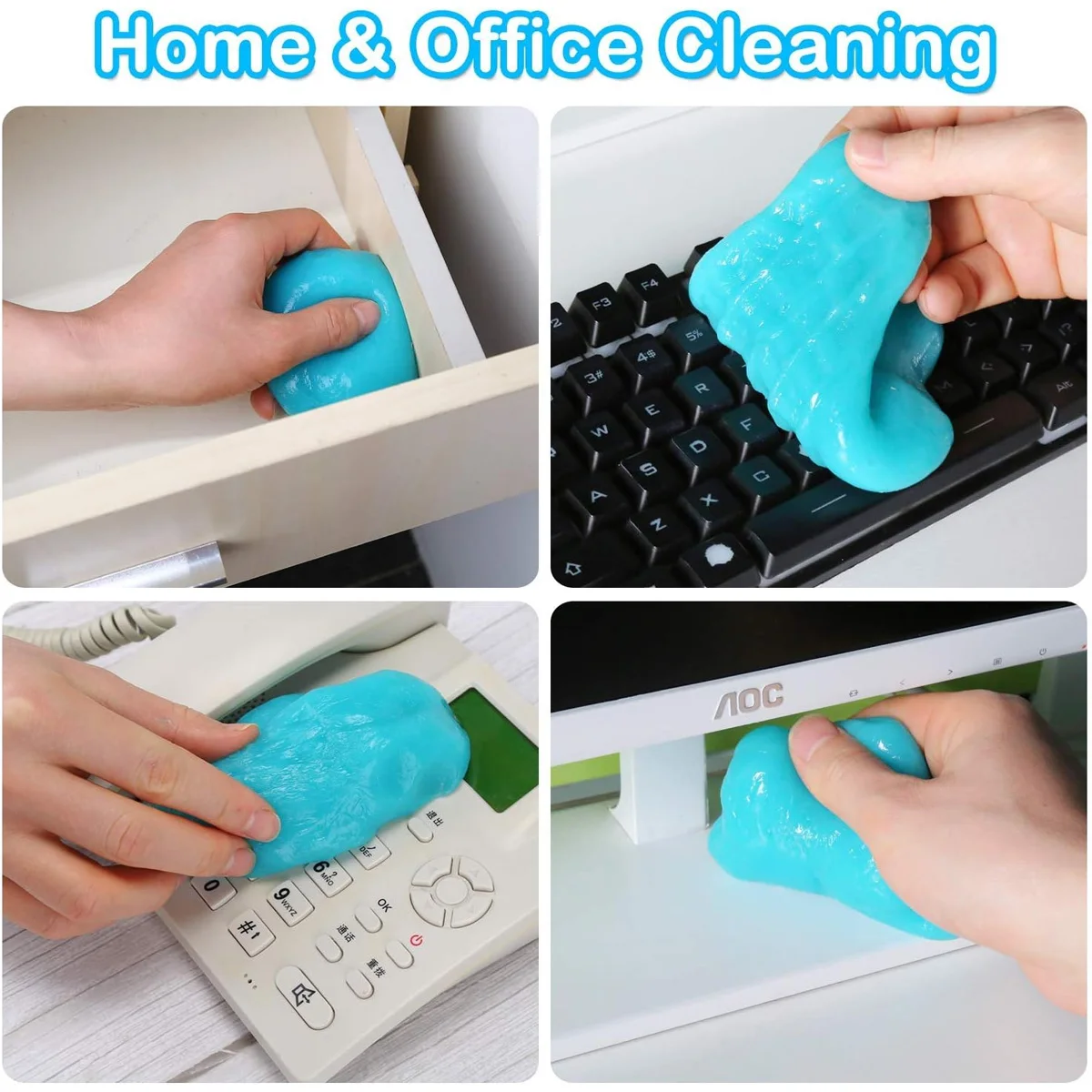 Car cleaning gel magic cleaning gel car interior dust reusable general gel car air outlet cleaning ooze image 3