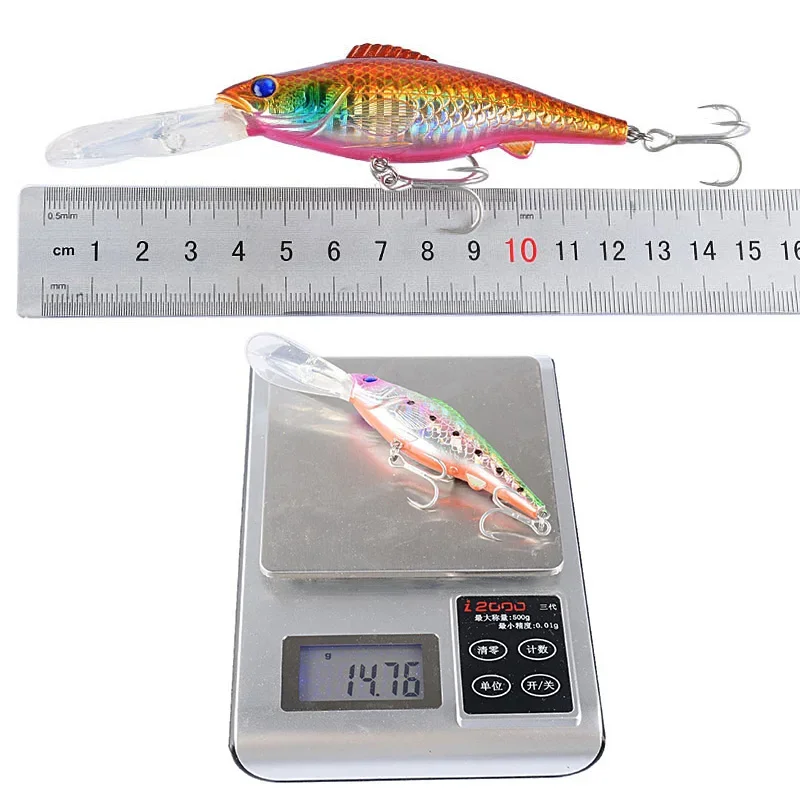 Wobbler 12,5 cm 15g para Lubina – Ojos 3D realistas - imagen 5