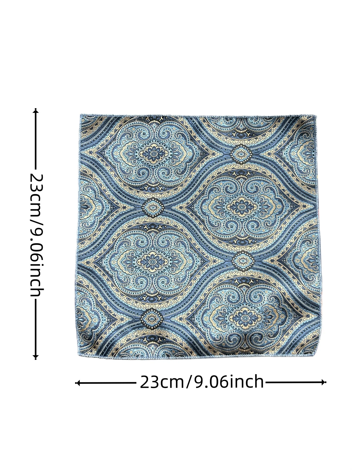 1 Men's Handkerchief, Men's British Retro Pattern Pocket Square, Suit Pocket Square