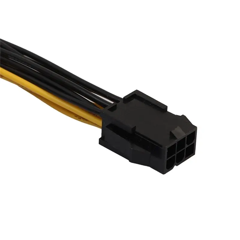 M51K-5X PCI-E PCI Express 6Pin Female To Dual Dual 2-Port 8Pin (6+2Pin) Male F/M Adapter GPU Video Card Power Cord 18AWG 20Cm
