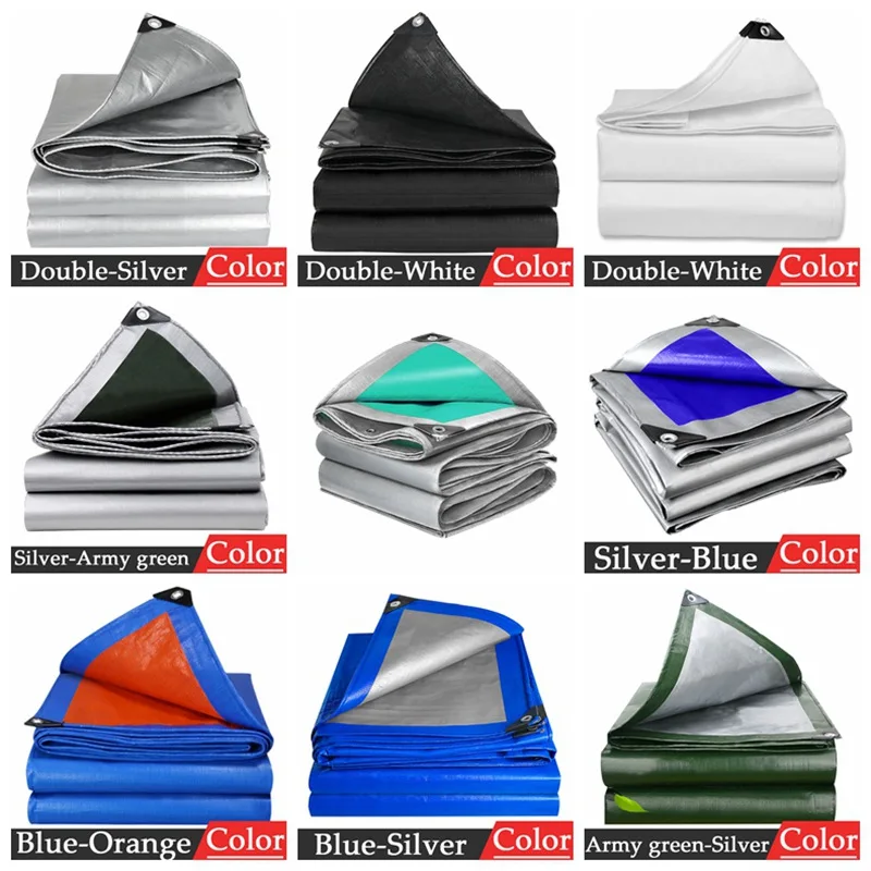 

Multicolor 0.32mm PE Tarpaulin Rainproof Cloth Outdoor Garden Plants Shed Cover Truck Car Waterproof Canopy Swimming Pool Canvas