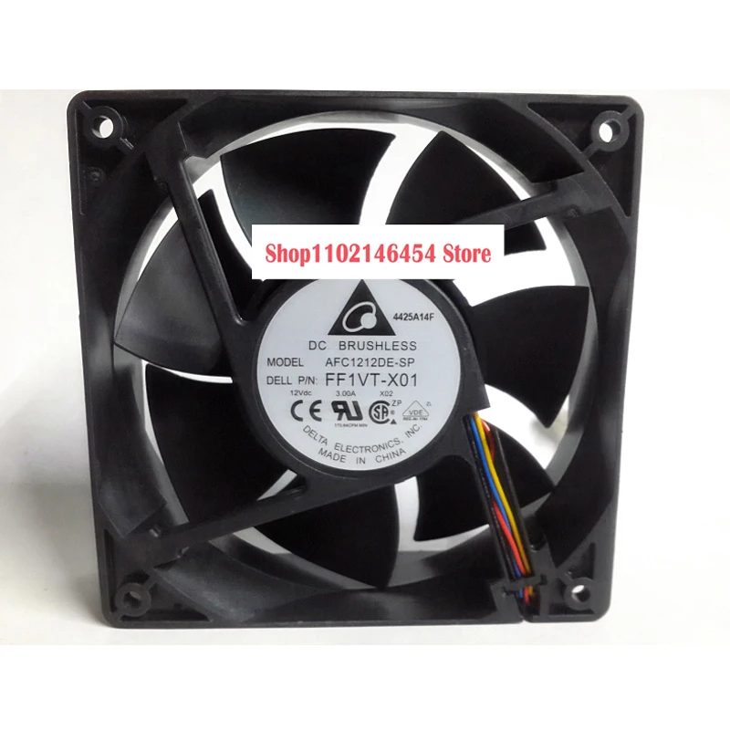 델타 AFC1212DE-SP P/N:CJPM4-X01 DC 12V 3.00A 120x120x38mm 이중 볼 냉각 팬용 1개
