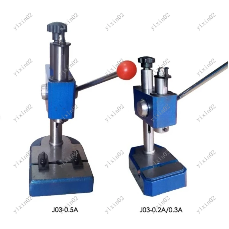 J03-0.2/0.3/0.5A Manual Press Machine Bench-top Small Punch Press Desktop Stamping Tool