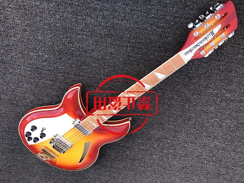 left hand electric guitar，Picture color,  6strings， 2-Piece Pickup，Rosewood Fingerboard，high quality guitar381，free shipping