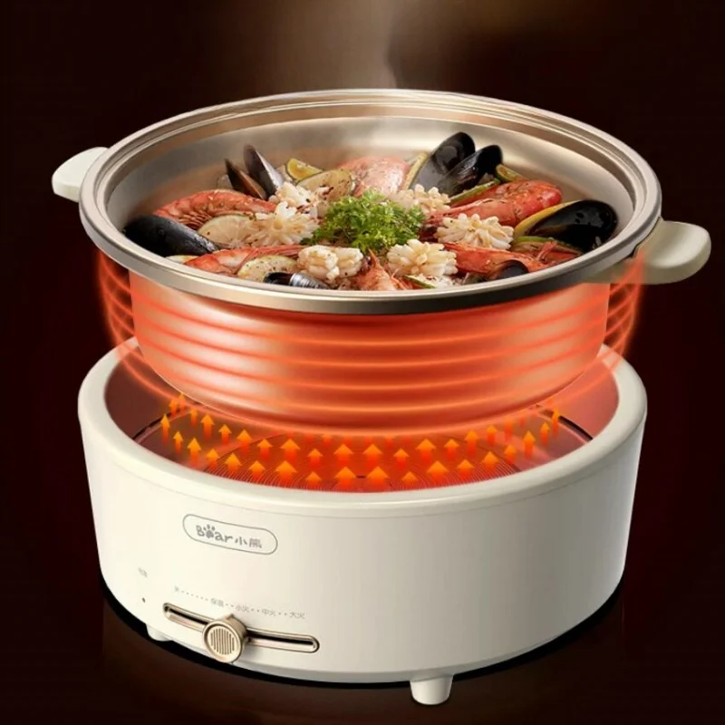 Bear 220V Split Electric Hotpot 5L Household Pot Electric Cooker Electric Pot Multif One Pot Panela Elétrica Multifuncional