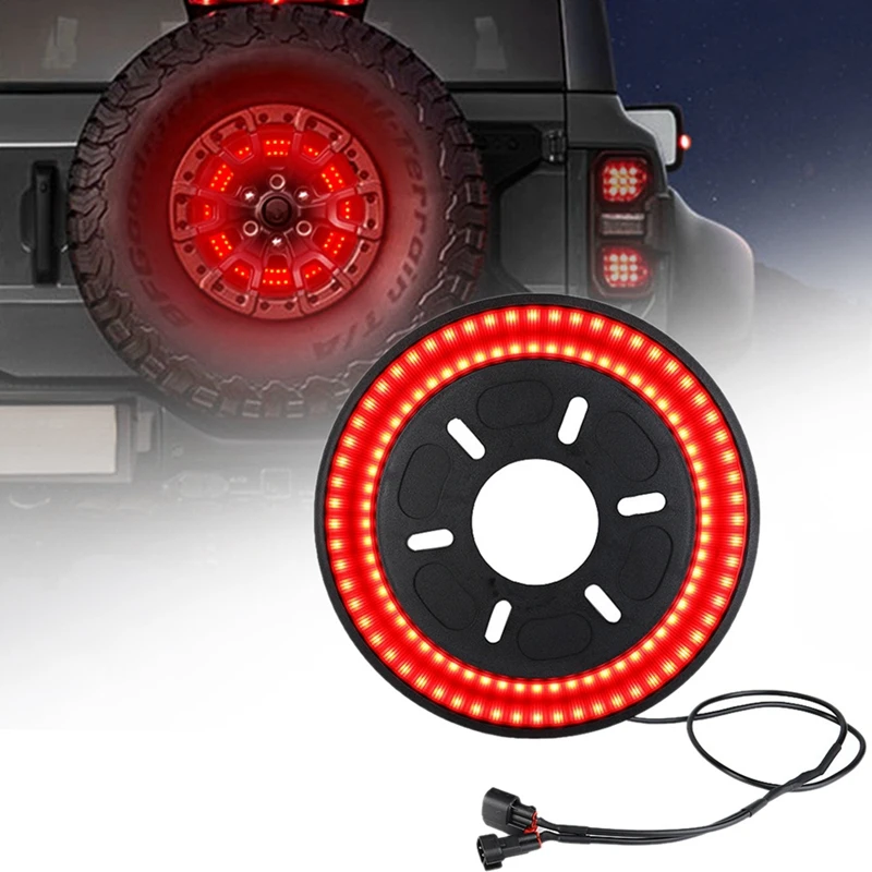 

1 Pcs Rear Spare Tire Light Third Brake Light Brake Warning Light For Ford Bronco 21-23 Ford Modification Replacement Parts
