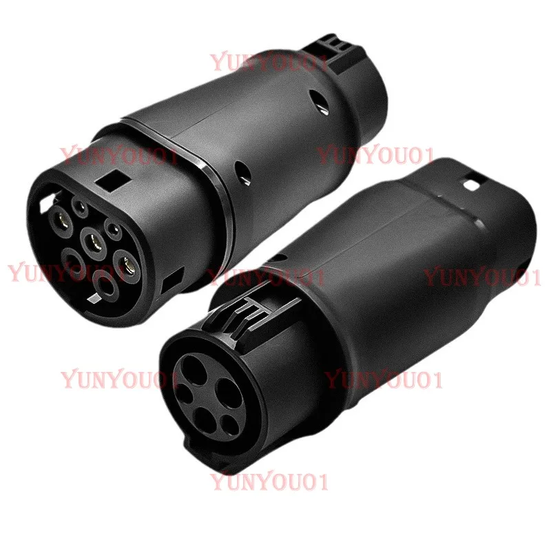 EV Charging TYPE 1 To TYPE 2 Plug Adapter 16A 32A Convertor Connector for Electric Car Accessories