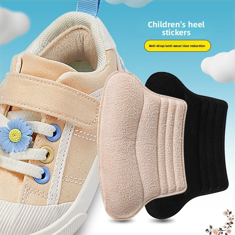 

Children Heel Cushion Soft Inserts, Kids Anti-slip Grips Heel Liner, Size Reducer Pads Anti-blister Insert