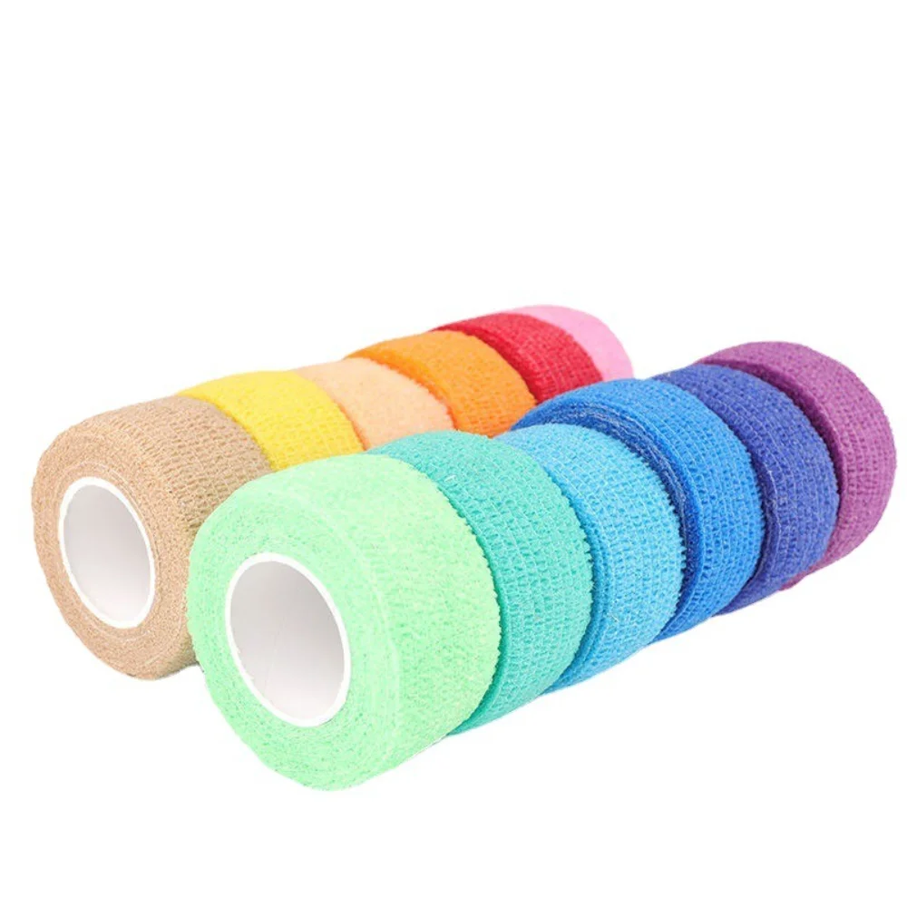 Self Adhesive Elastic Bandage Premuim ElastoplastTape Sports Protect Wrist Palm Finger Arm Shoulder Knee Ankle Pets Leg Tattoo