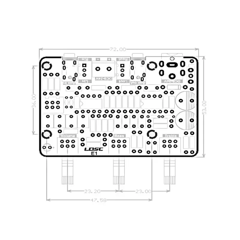 HIFI NE5532 przedwzmacniacz stereo przedwzmacniacz tablica dźwiękowa moduł wzmacniacza audio tablica obrotowa z regulacją tonów wysokich i niskich