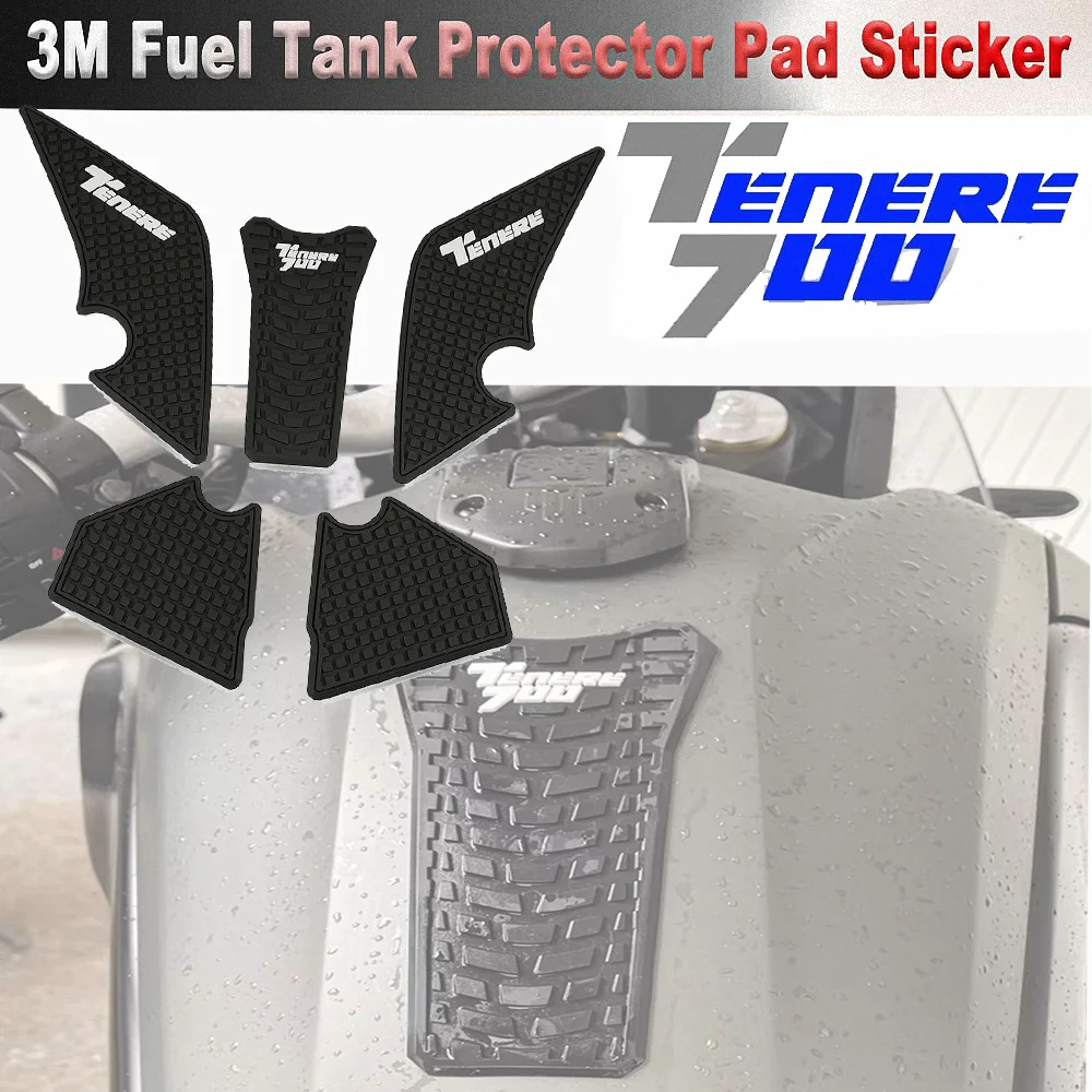 For Yamaha Tenere 700 Tank Pad Stickers Motorcycle Accessories Fueltank Frame Protectors Tankpad Side Decals XTZ Tenere700 Rally