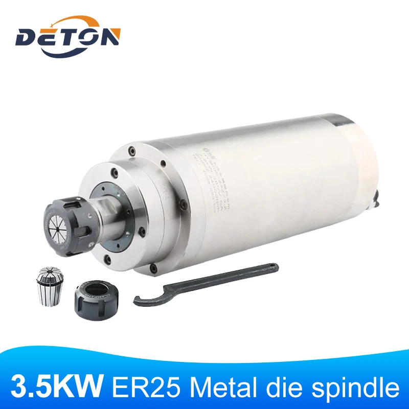 

CNC Spindle 3.2KW Spindle Motor Water-cooled Spindle 380V ER25 800HZ 4 Bearing CNC Milling Machine Metal Cutting