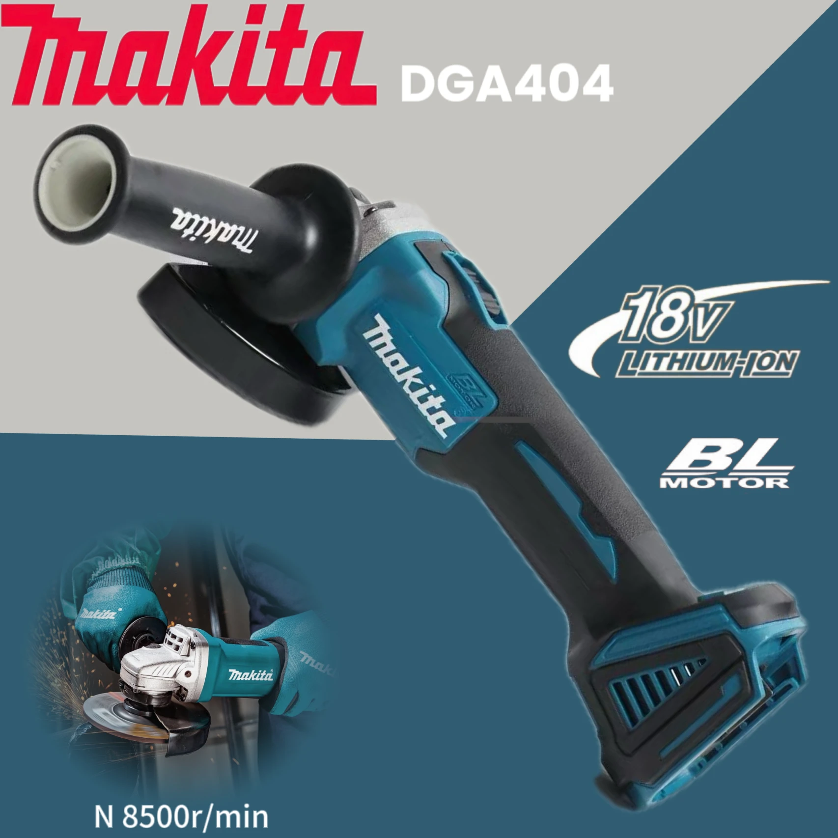 Makita Makita power tools Grinder Tool Wireless Power Tools Electric Grinder Angle Grinder Brushless Sander Angle DGA404