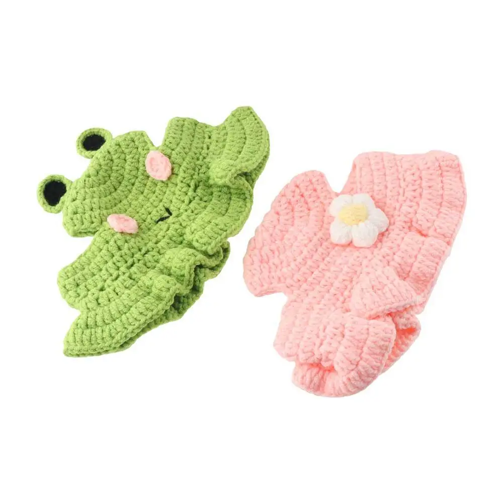 Cartoon Cute Handmade Elastic Warm Frog Hat Pet Cap for Party Photo Props Cat Hat