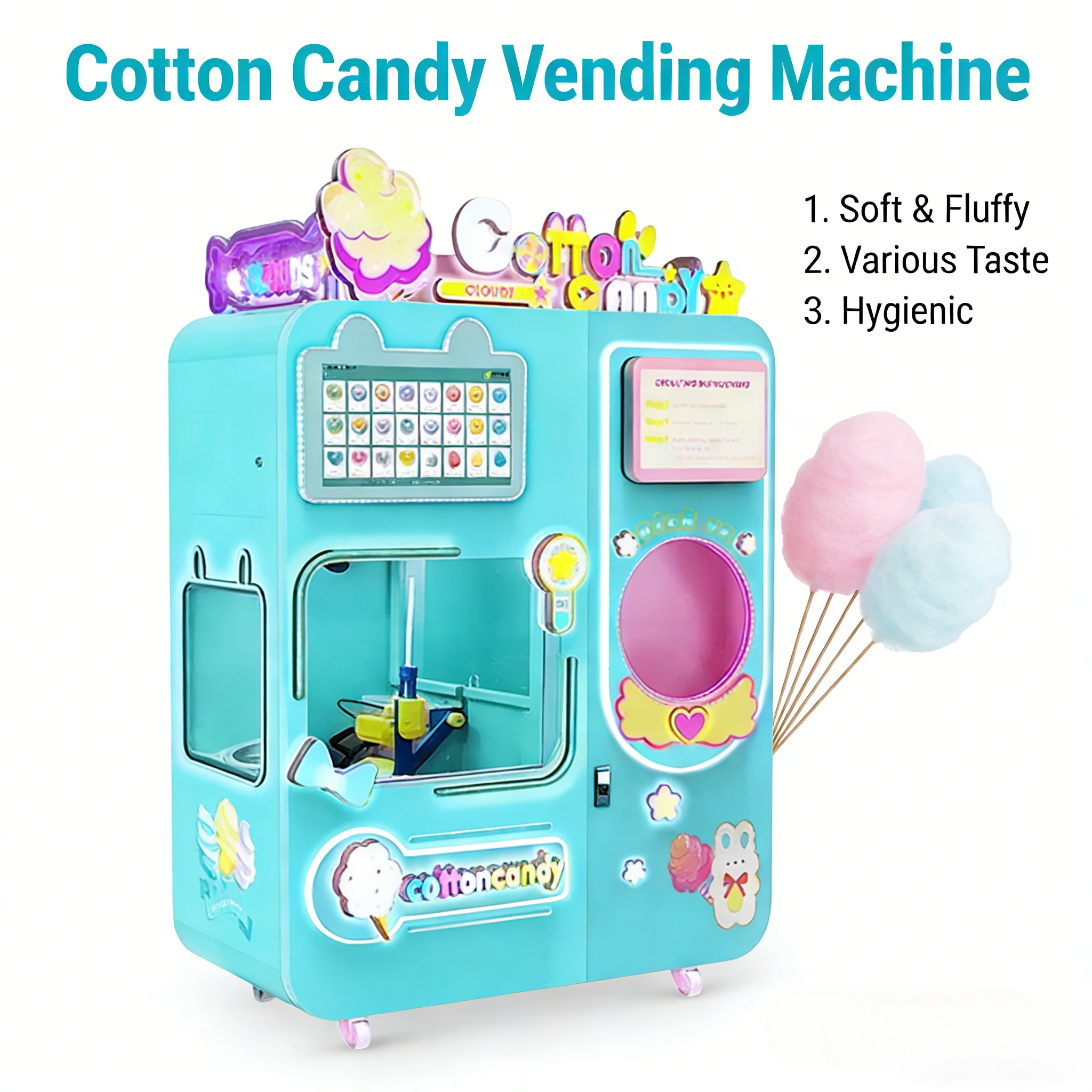 Customized Hot Sale Automatic Cotton Candy Making Machine - Efficient And Reliable Sugar Floss Production Solution