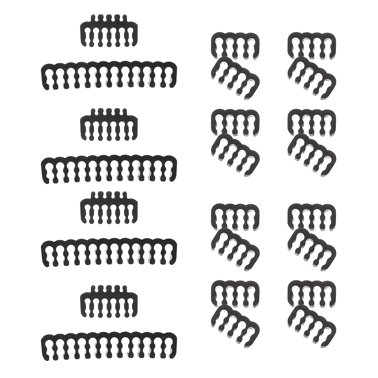 24Pcs Pc Set Power Cord Management Tool Desktop Wire Organizer Comb for Computer Cable Tidy Kit Extension