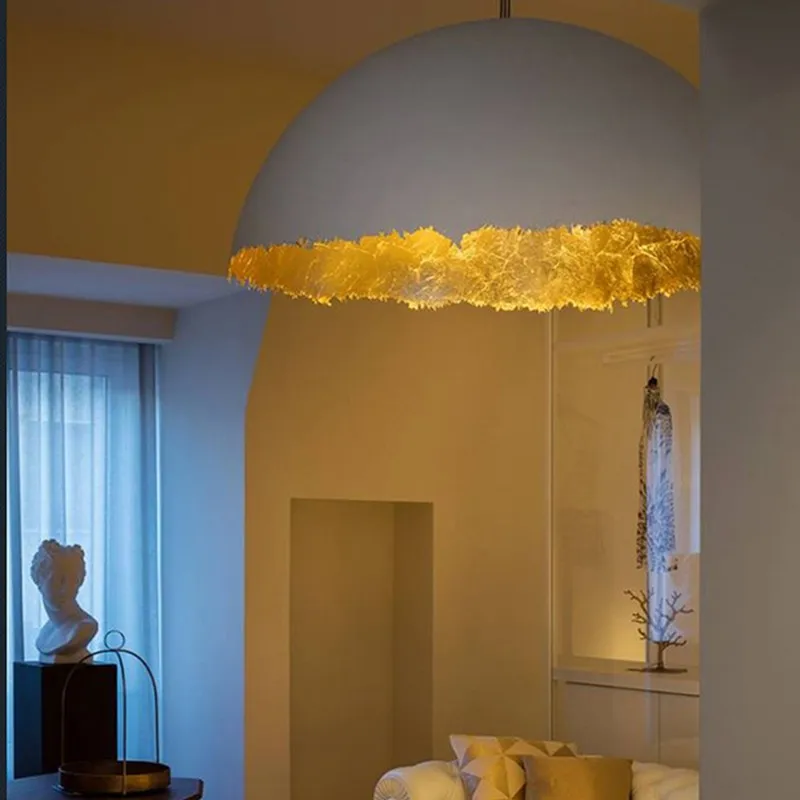 Postkrisi Pendant Lamp Eggshell Acrylic Resin Sphere Danish Design Light Studio Lighting Art Simple Living Room Luxury Lighting