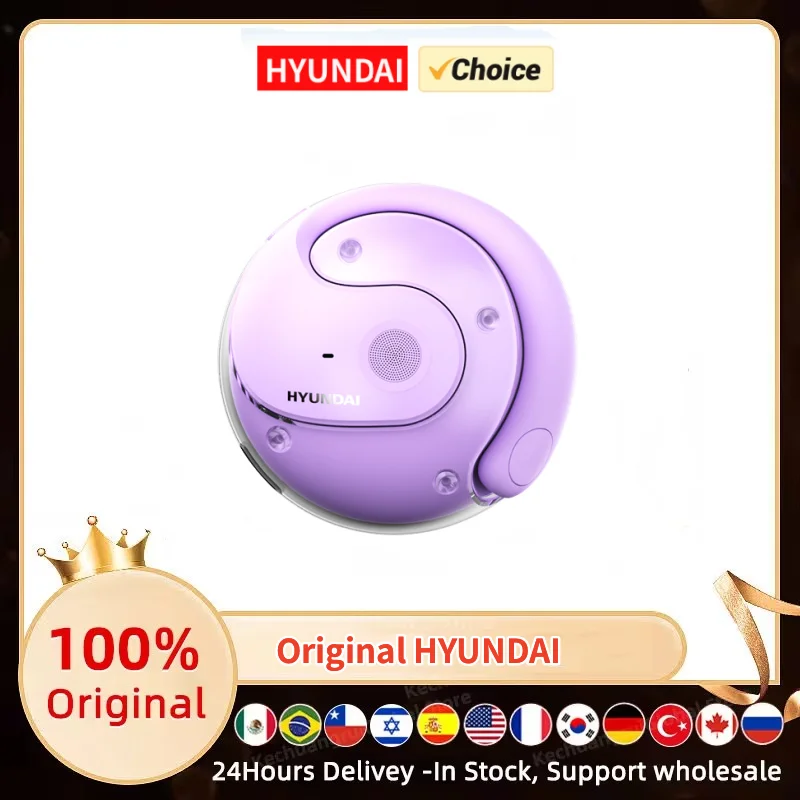 Choice HYUNDAI HY-T26 Pro Bluetooth 5.4 Earphones Ultra Hardware 24h Long Battery Life Headphone AI Functions HIFI Sound quality