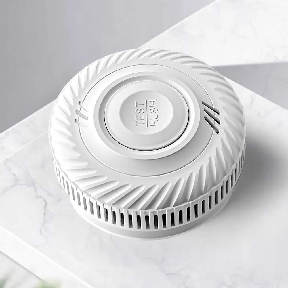 Detector de monóxido de carbono 2400mAh com luz de som aviso alarme de incêndio bateria de 10 anos detector de incêndio de backup para casa hotel