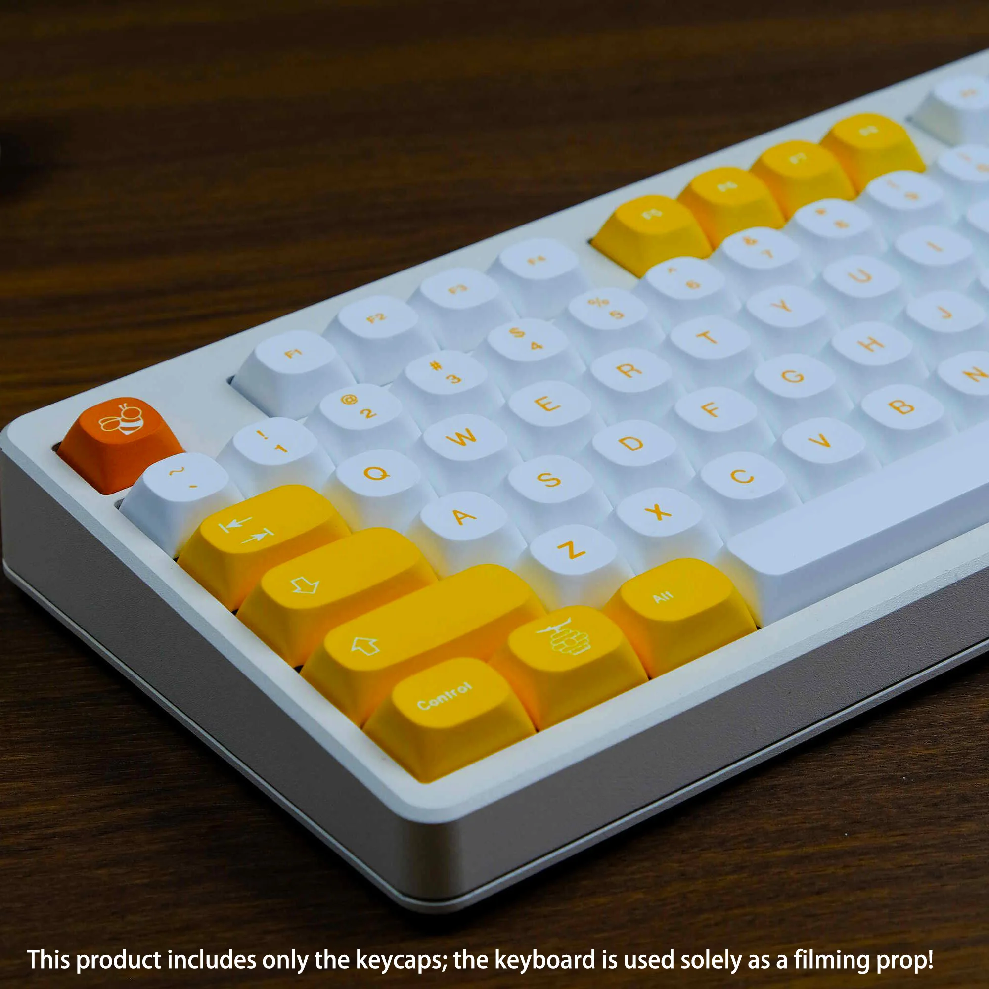 

130-клавишные колпачки для клавиатуры Bee PBT, профиль MA, 5-сторонние колпачки для сублимационной краски для переключателей MX, механическая клавиатура для геймеров