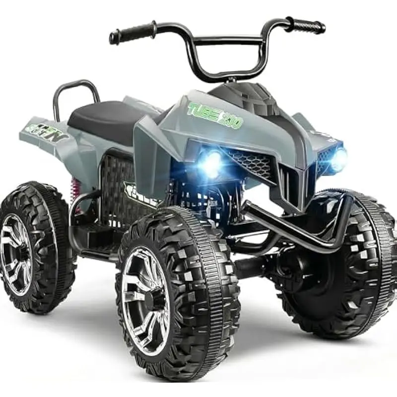 XL 24V Off-Road Quad for Kids 6–14, Dual Seat, 400W Motor, All-Terrain Tires, LED Lights, Spring Suspension, Adjustable Speed, 1