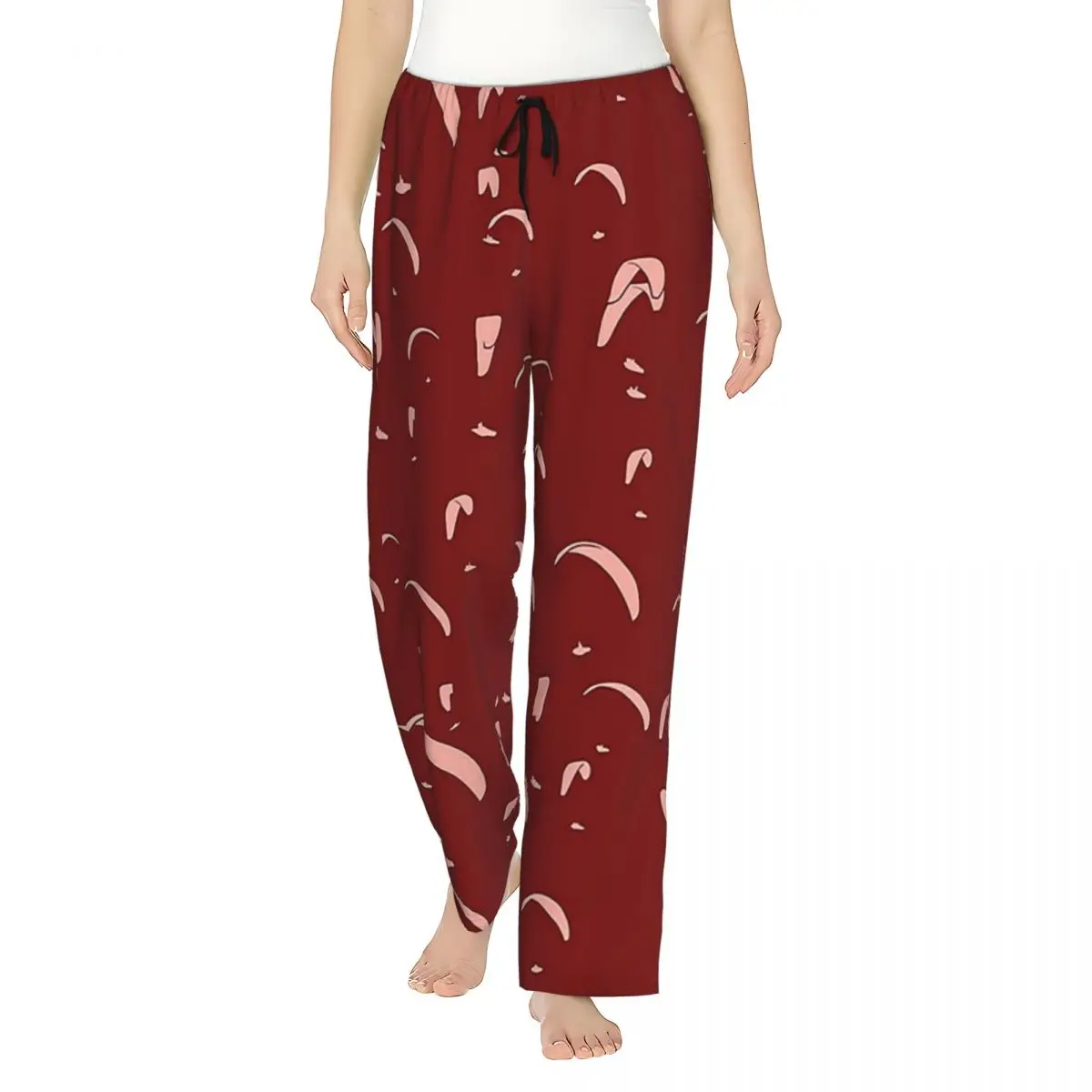 

Custom Paragliding Competition (red) Women Pajama Pants Lounge Sleep Sleepwear Bottoms with Pockets