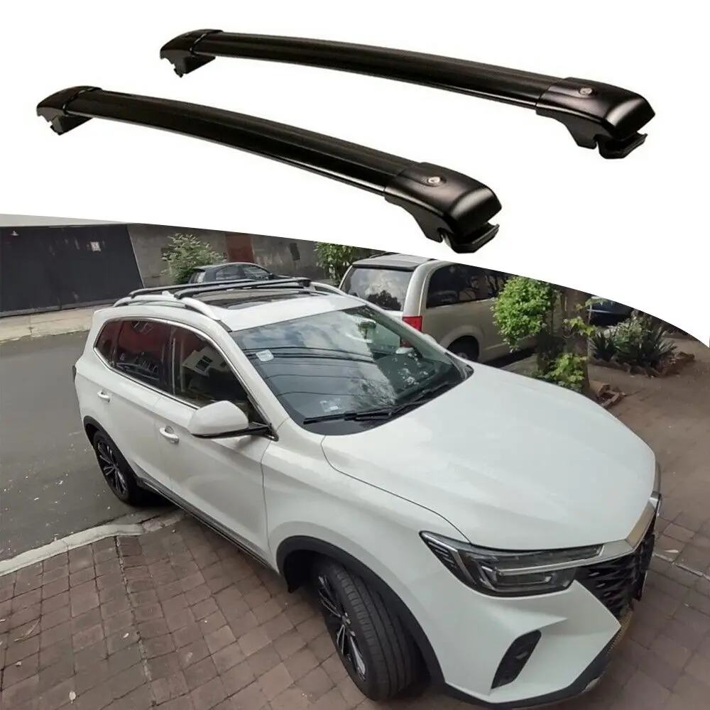 2PCS Crossbar Cross Bars Fits For Roewe MG RX5 MAX 2019-2024 Roof Rail Rack Bars