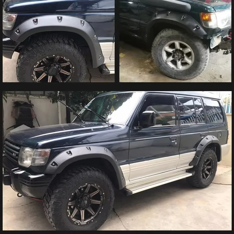 Universal Extended Wheel Arch Fender Flares Splash Guards Fit Pajero V31 Montero 4X4 Offroad Modification Accessories