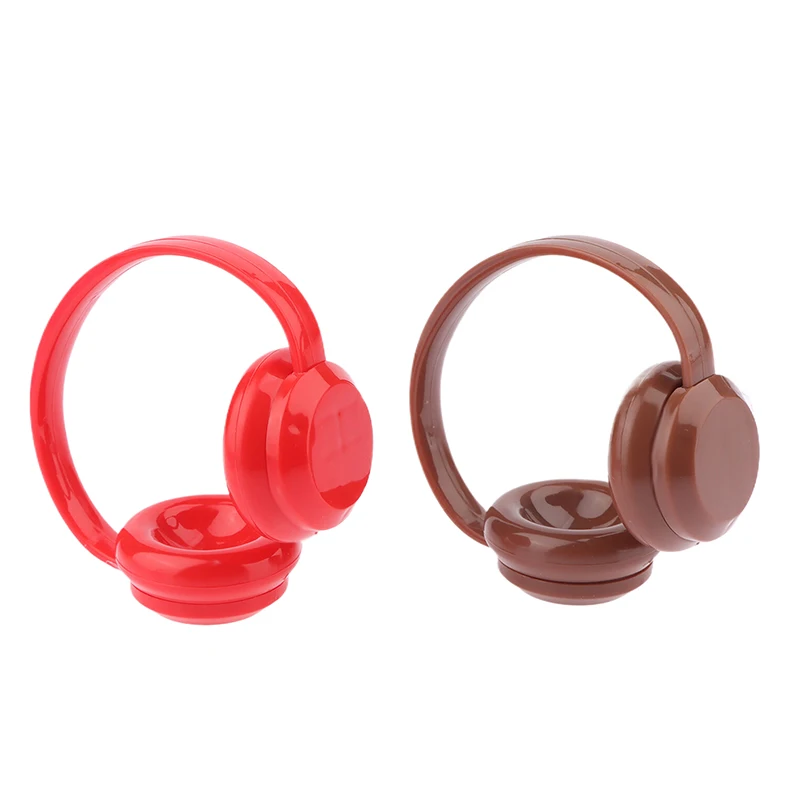 Headphone Boneka Katun Earphone Lucu untuk Boneka Katun 10Cm Headset Boneka Mini Mewah Dekorasi Mode DIY Aksesori Boneka Hadiah