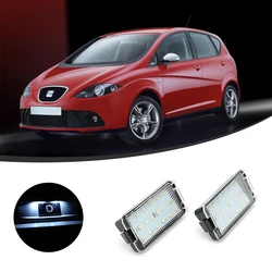 Luces LED para matrícula de coche, accesorio Canbus de 2 unids/set para Seat Altea 2004 2005 2006 2007 2008 2009