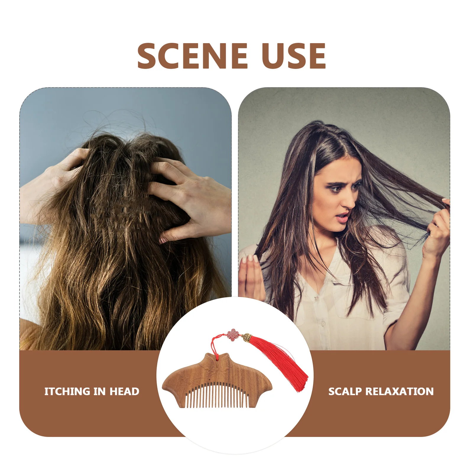 

Изысканная мини-расческа для ухода за волосами, портативная деревянная расческа для укладки, легко носить с собой в кармане или сумке.