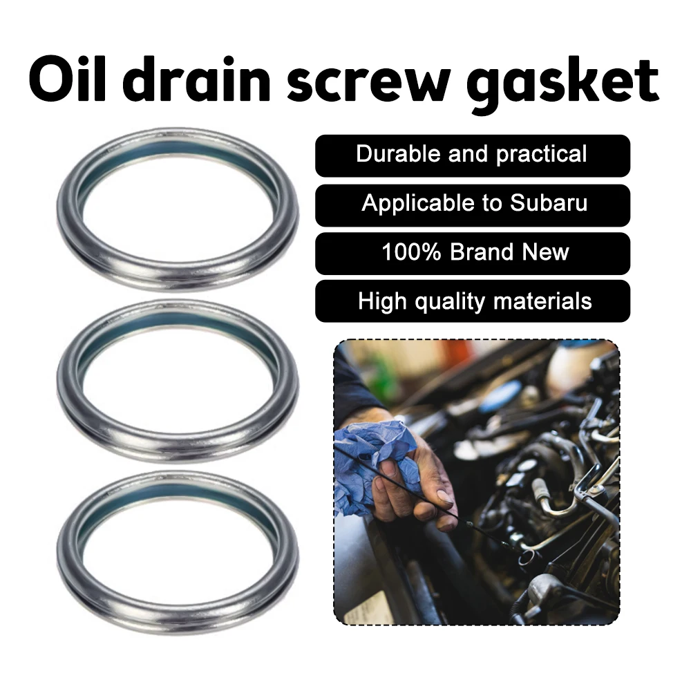 10pcs Car Oil Drain Plug Crush Washer Gasket 16mm 803916010 Replacement Tools For Subaru 2011-2018 Car Gaskets Accessories