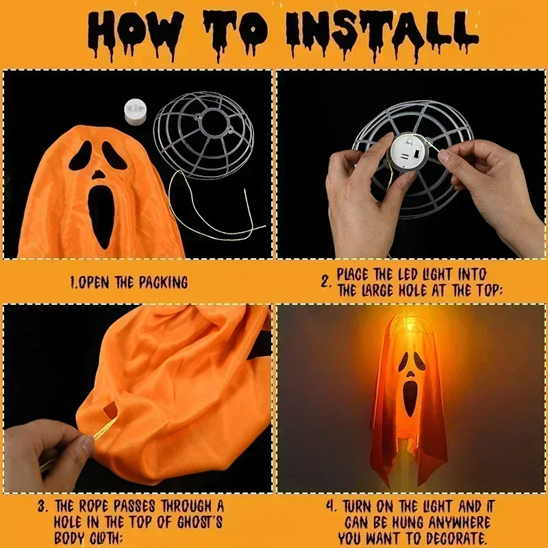 Light Up Hanging Ghost 5