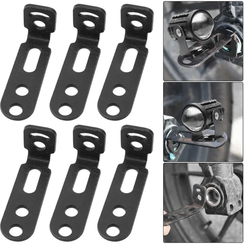 Motorcycle LED Spotlight Bracket Fog Light Mount Clamp Holder Carbon Steel for Handlebar Crash Bar Bumper Tube Electric Bike Kit image 6