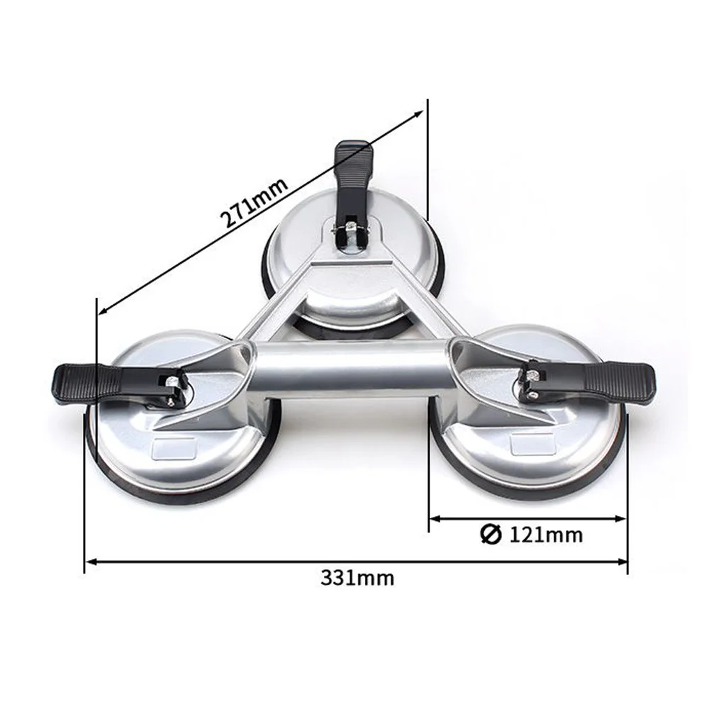 Three Head Vacuum Tools Flat Suction Cup Thickened Strong Rubber Three-Jaws Glass Sucker