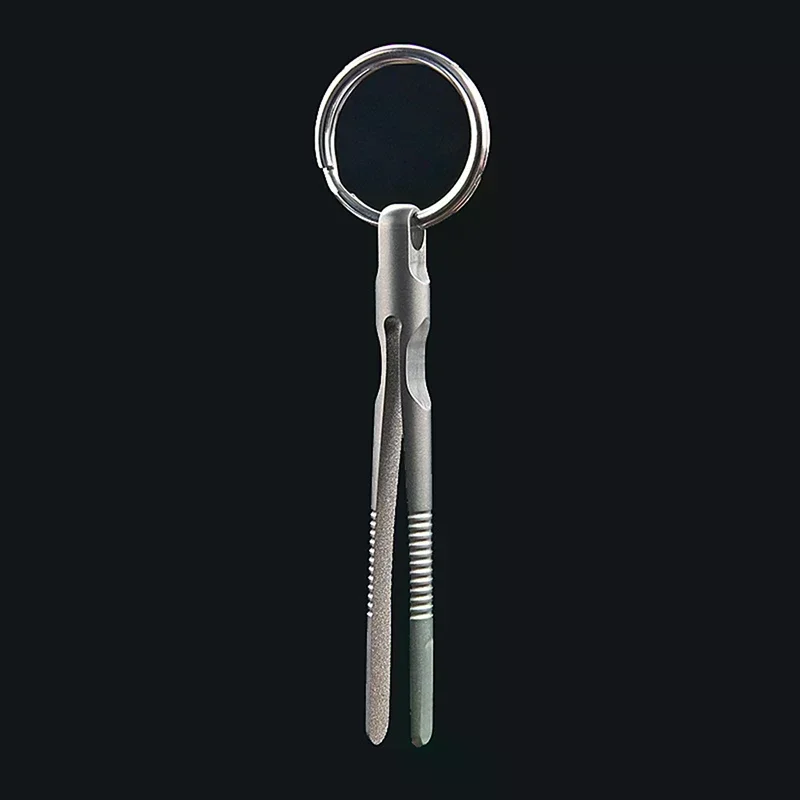 Mini Titanium Tweezers Small TC4 Titanium Alloy Clip Portable Tweezers Nipper EDC Outdoor Tool Outdoor Pocket Maintenance Tool