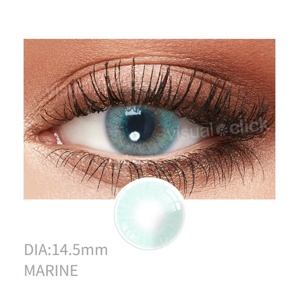 Visual Click Natural Eye Color Lens Queen Gray Colored Contact Lenses Ochre Color Contacts For Eyes Cosmetic Lenses Eye Contacts