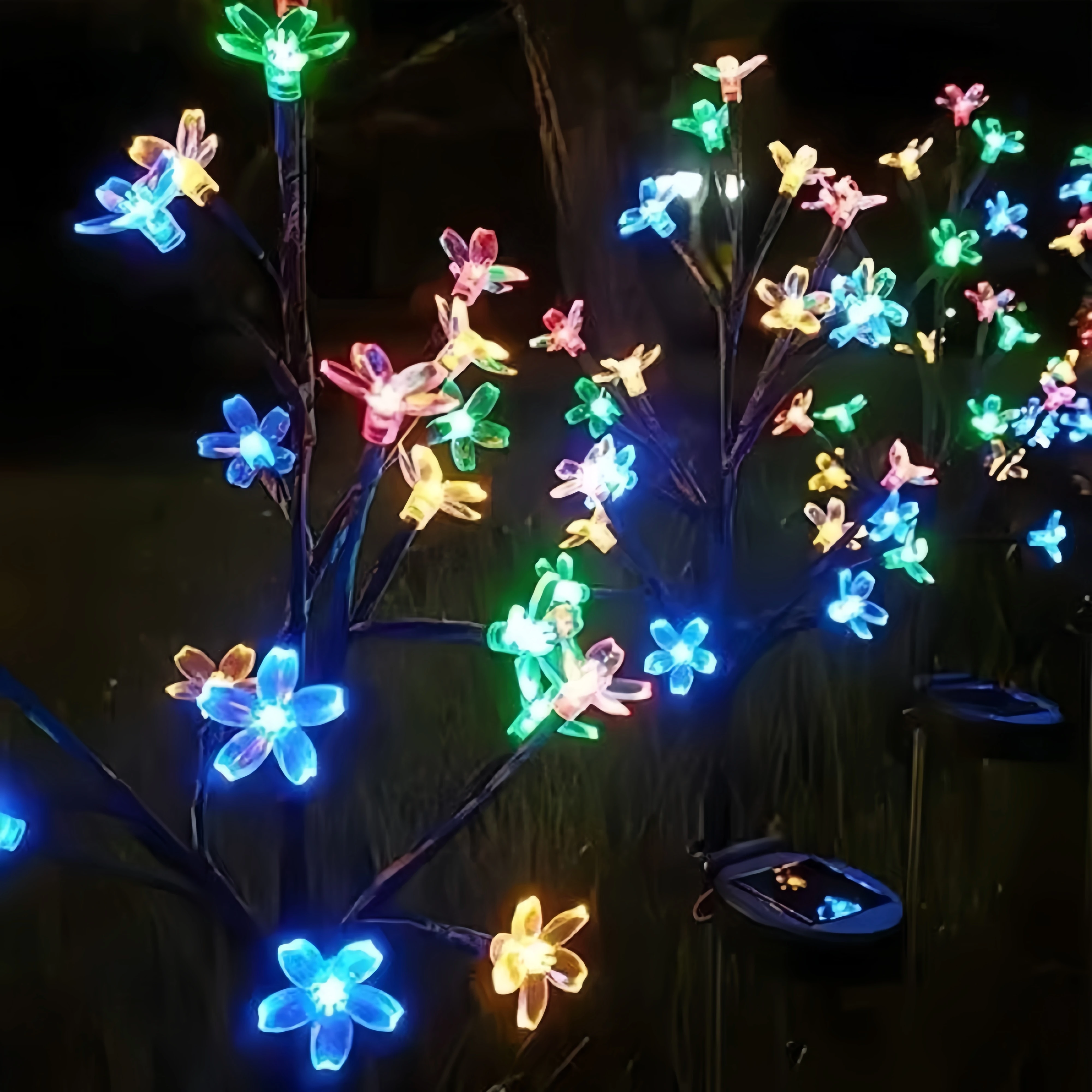 

1 шт. 20 светодиодный солнечный садовый светильник для дерева вишни, используемый для заднего двора, патио, террасы, бассейна, дерева, фестиваля, вечеринки, внутреннего и наружного декора